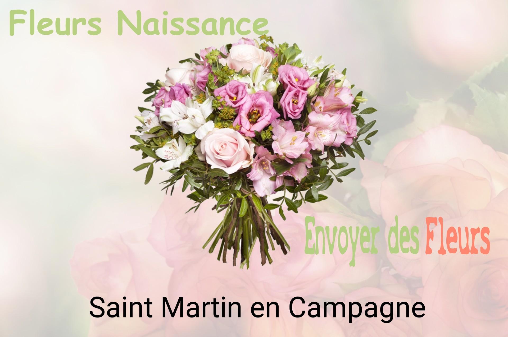 Bouquet de fleurs de naissance livré à Saint-Martin-en-Campagne