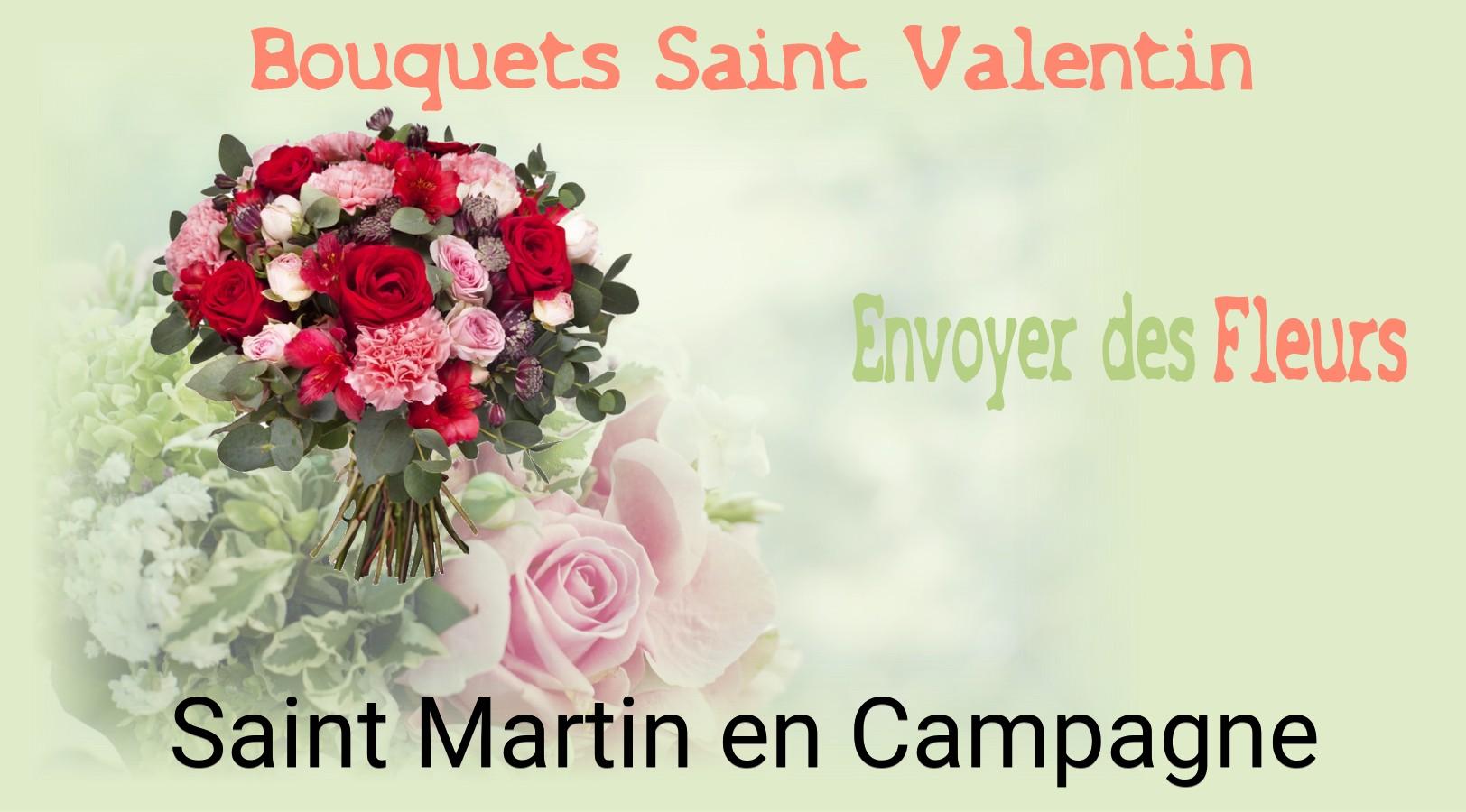 Roses de Saint-Valentin livrées à Saint-Martin-en-Campagne